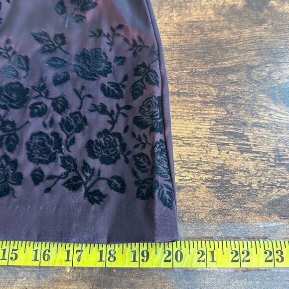 Jodi Kristopher Womens Whimsigoth Vamp Y2K Dress Burnout Velvet Sz 5 Formal Prom - Picture 7 of 10
